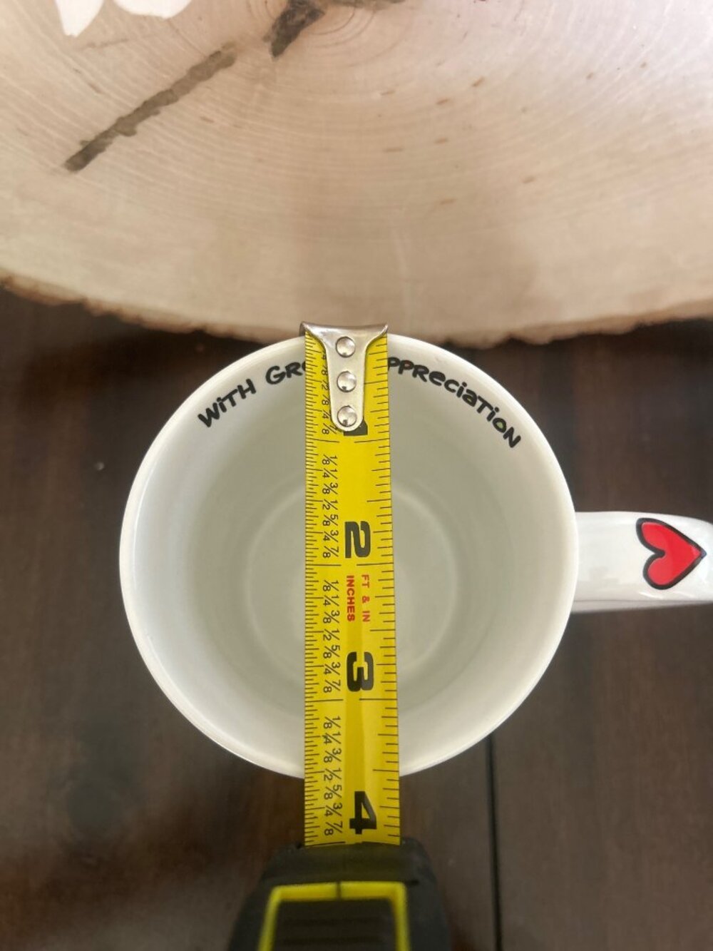 Our Name Is Mud Thank You Mug With Gratitude & Heart Design Dishwasher Safe - Picture 8 of 10